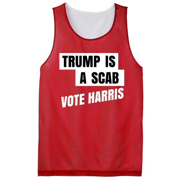 Trump Is A Scab Mesh Reversible Basketball Jersey Tank