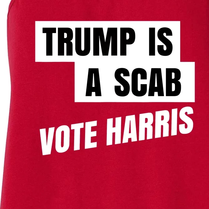 Trump Is A Scab Women's Racerback Tank