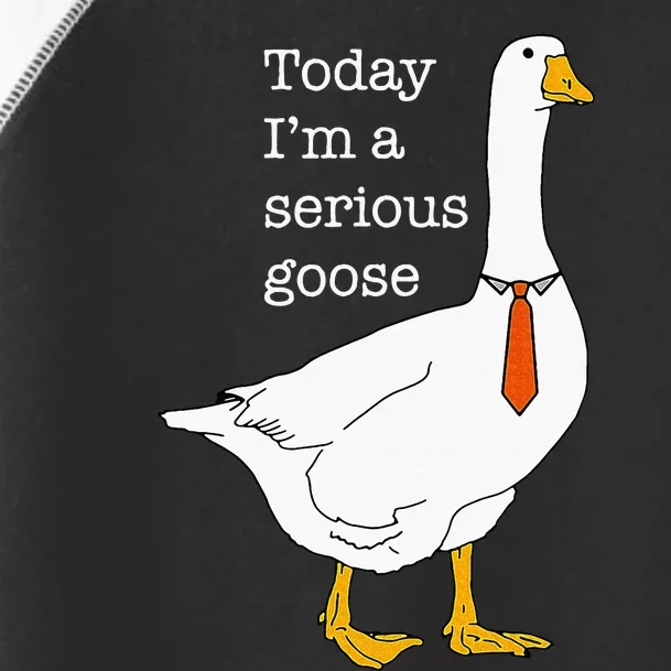 Today IM A Serious Goose Silly Goose Toddler Fine Jersey T-Shirt