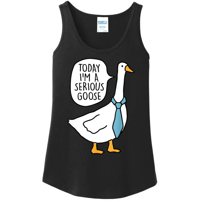 Today IM A Serious Goose Funny Serious Goose Ladies Essential Tank