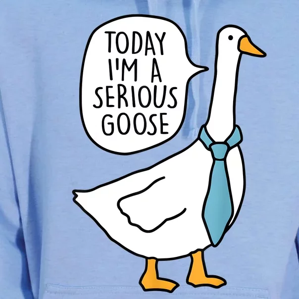 Today IM A Serious Goose Funny Serious Goose Unisex Surf Hoodie