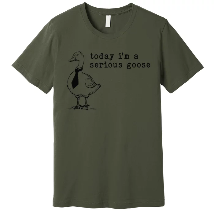 Today IM A Serious Goose Gift Premium T-Shirt