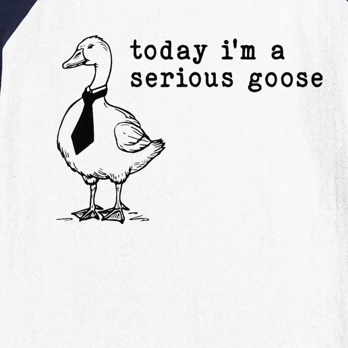 Today IM A Serious Goose Gift Baseball Sleeve Shirt