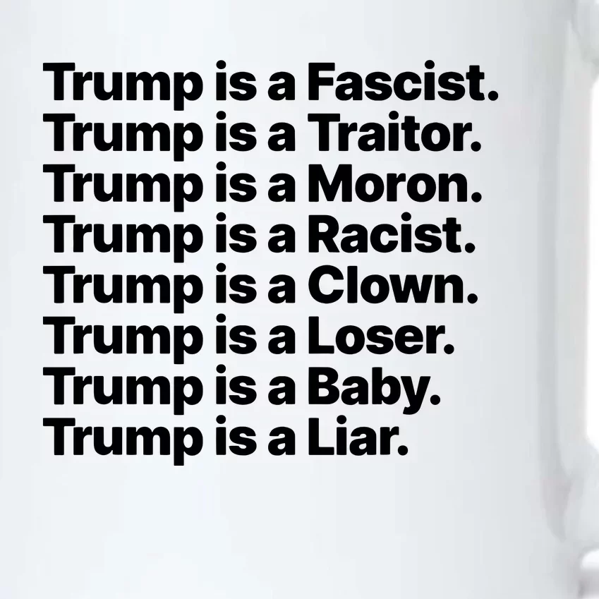 Trump Is A Fascist Traitor Moron Racist Clown Loser Liar Black Color Changing Mug