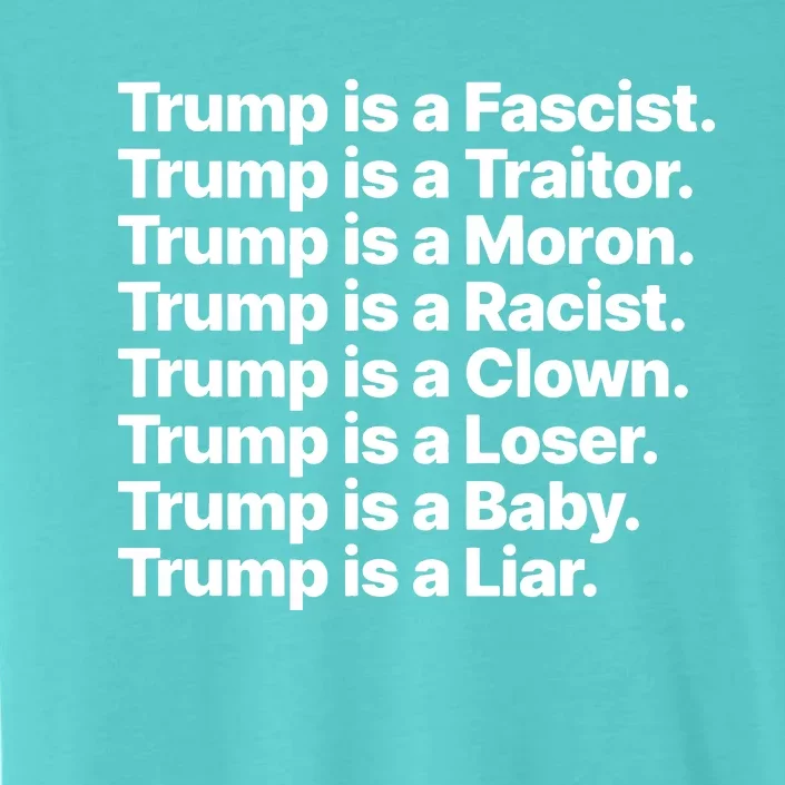 Trump Is A Fascist Traitor Moron Racist Clown Loser Liar ChromaSoft Performance T-Shirt