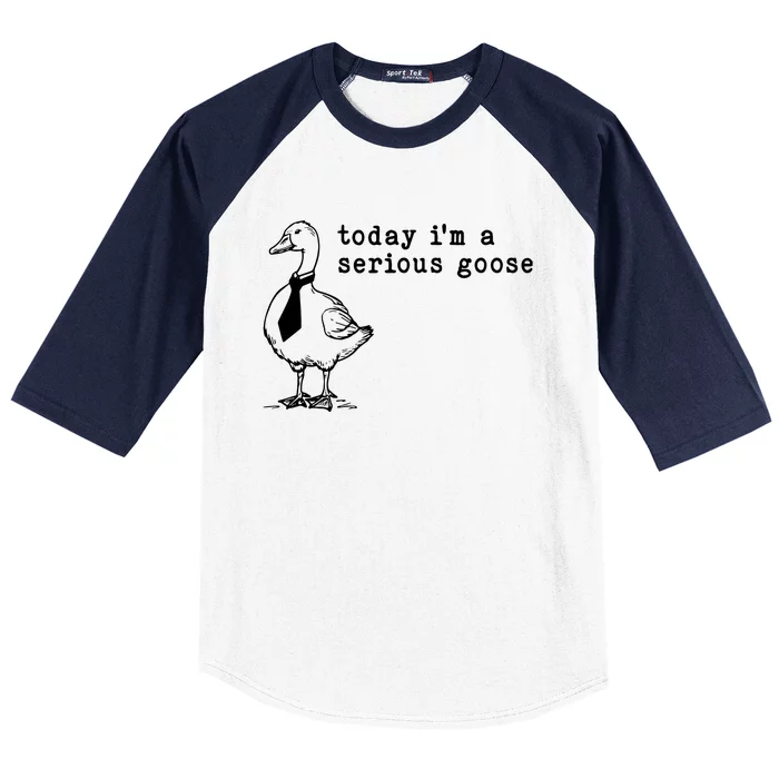 Today IM A Serious Goose Baseball Sleeve Shirt