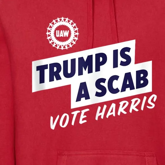 Trump Is A Scab Trump’S A Scab Premium Hoodie