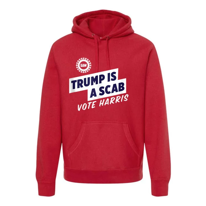 Trump Is A Scab Trump’S A Scab Premium Hoodie