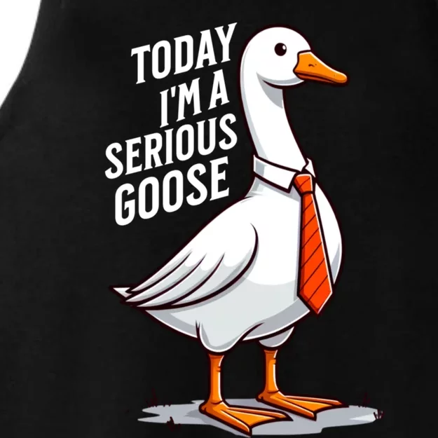 Today IM A Serious Goose Funny Silly Goose Cute Ladies Tri-Blend Wicking Tank