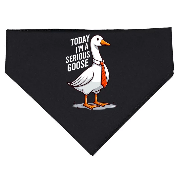 Today IM A Serious Goose Funny Silly Goose Cute USA-Made Doggie Bandana