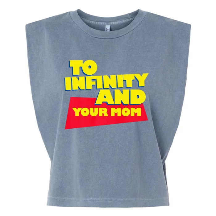 To Infinity And Your Mom  Vacation  Gift Garment-Dyed Women's Muscle Tee