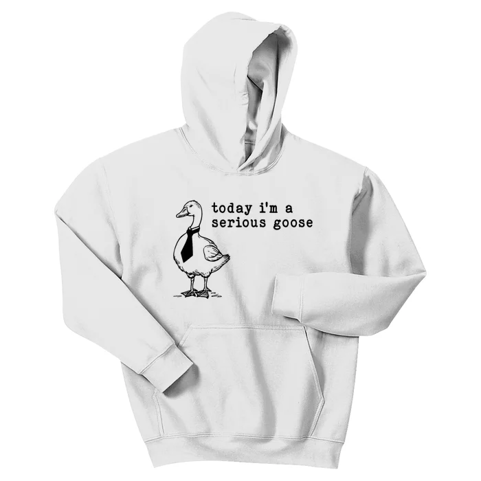 Today IM A Serious Goose Kids Hoodie