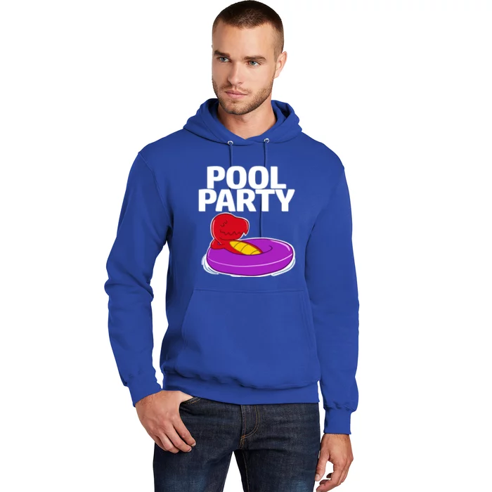 Tgiftrex In A Floater Pool Party Cool Gift Hoodie