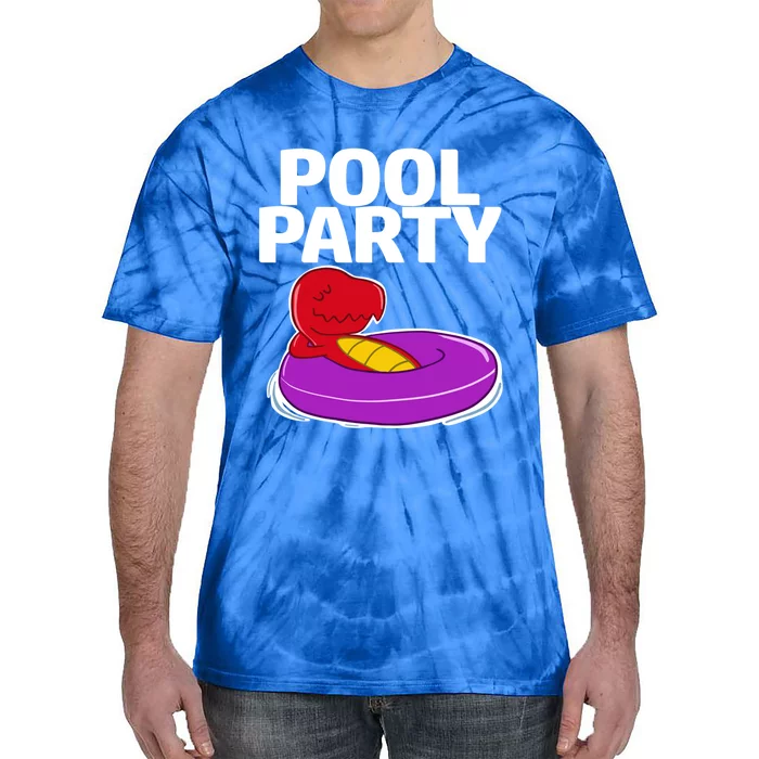 Tgiftrex In A Floater Pool Party Cool Gift Tie-Dye T-Shirt