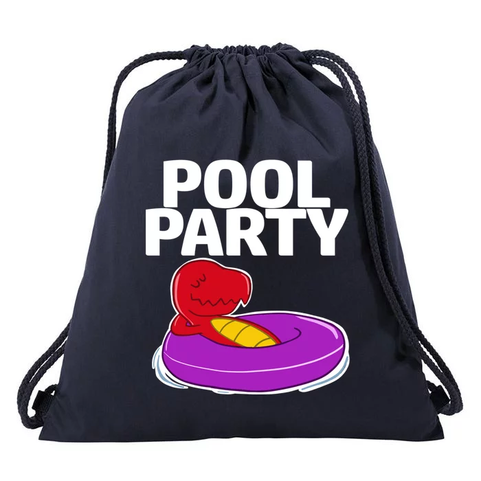 Tgiftrex In A Floater Pool Party Cool Gift Drawstring Bag