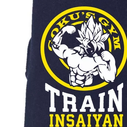 Train Insaiyan Anime Gym And Workout Motivational Premium Doggie 3-End Fleece Hoodie