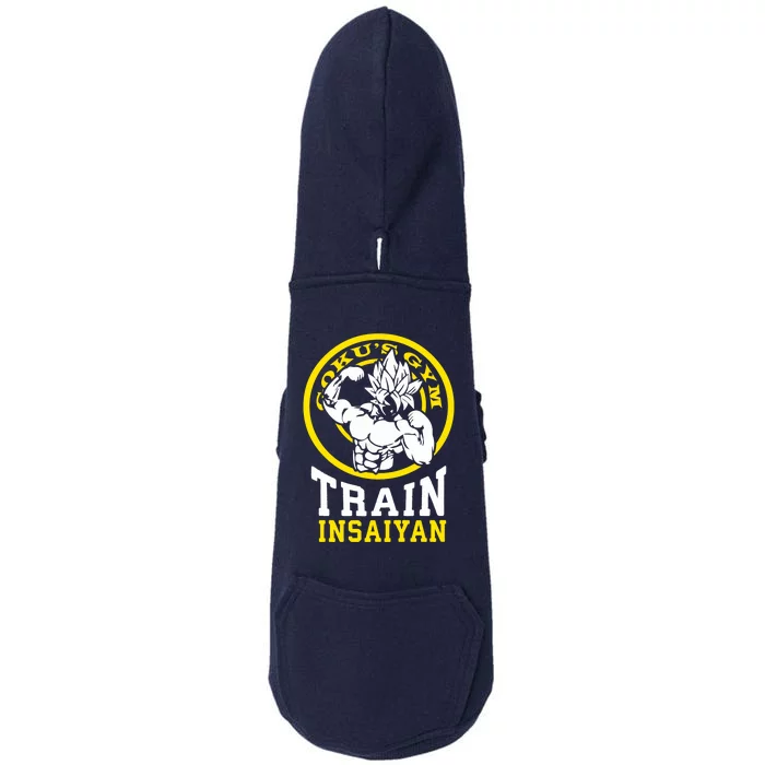 Train Insaiyan Anime Gym And Workout Motivational Premium Doggie 3-End Fleece Hoodie