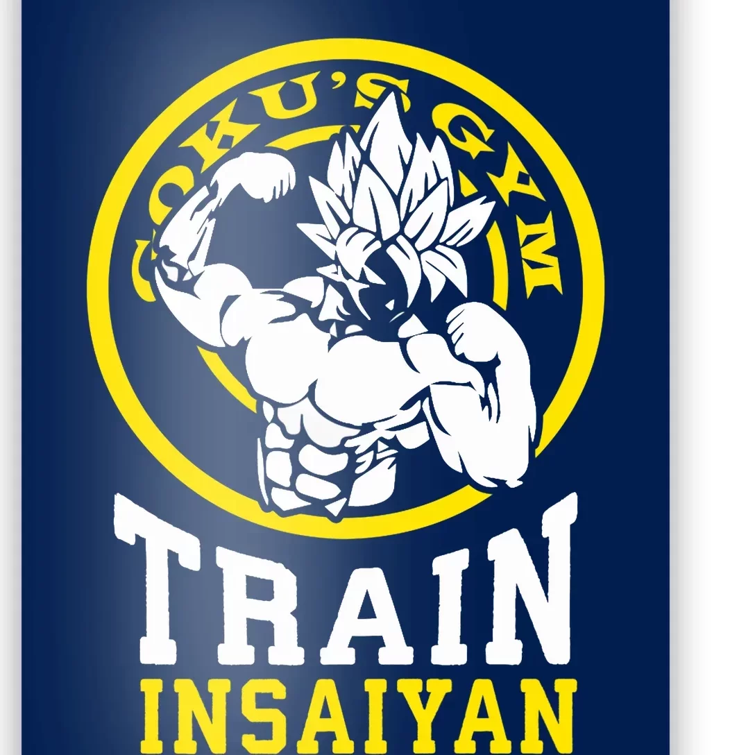 Train Insaiyan Anime Gym And Workout Motivational Premium Poster