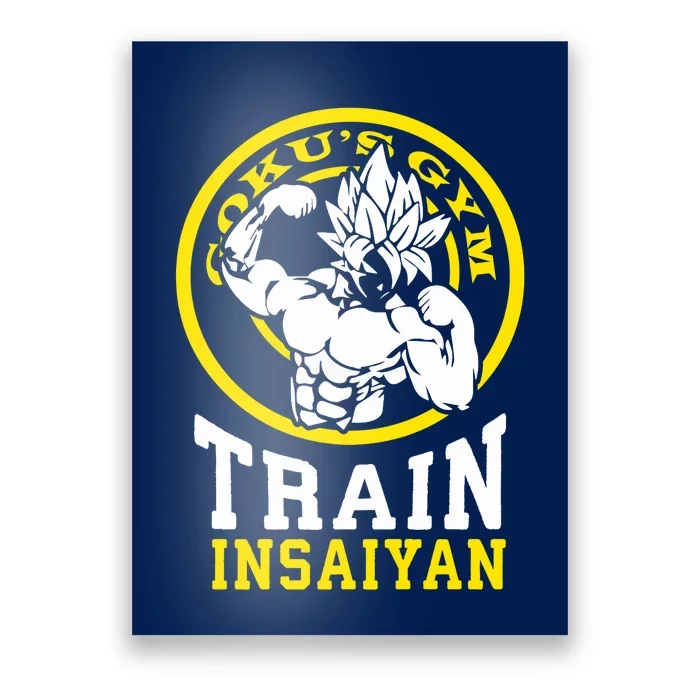 Train Insaiyan Anime Gym And Workout Motivational Premium Poster