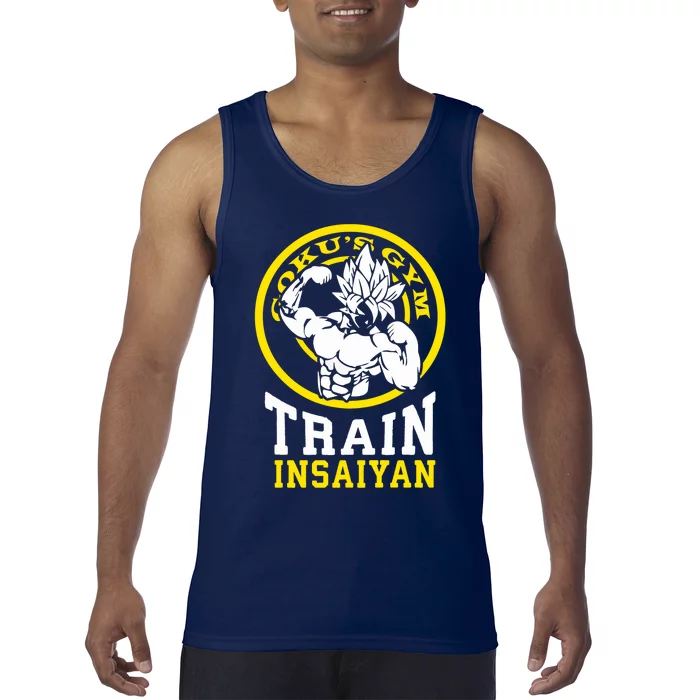 Train Insaiyan Anime Gym And Workout Motivational Premium Tank Top