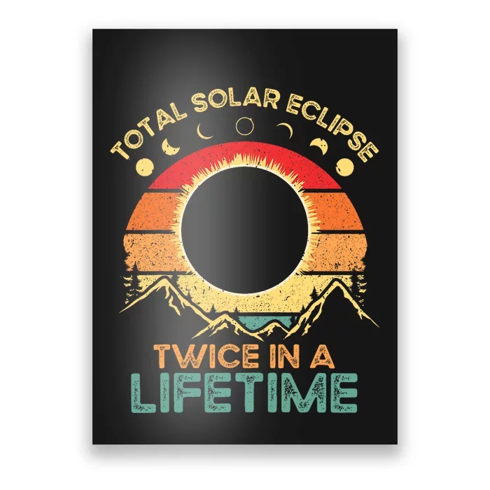 Twice In A Lifetime Solar Eclipse 2024 Total Eclipse Poster