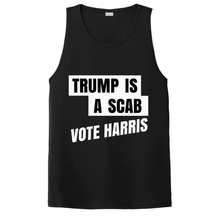 Trump Is A Scab Vote Harris Performance Tank