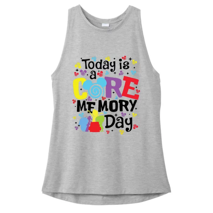 Today Is A Core Memory Day Funny Emotions Out Ladies Tri-Blend Wicking Tank