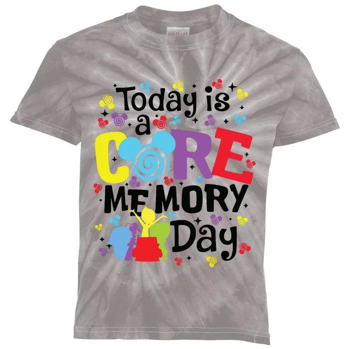 Today Is A Core Memory Day Funny Emotions Out Kids Tie-Dye T-Shirt