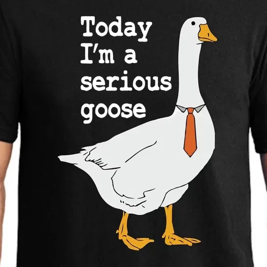 Today Im A Serious Goose Silly Humor Pajama Set