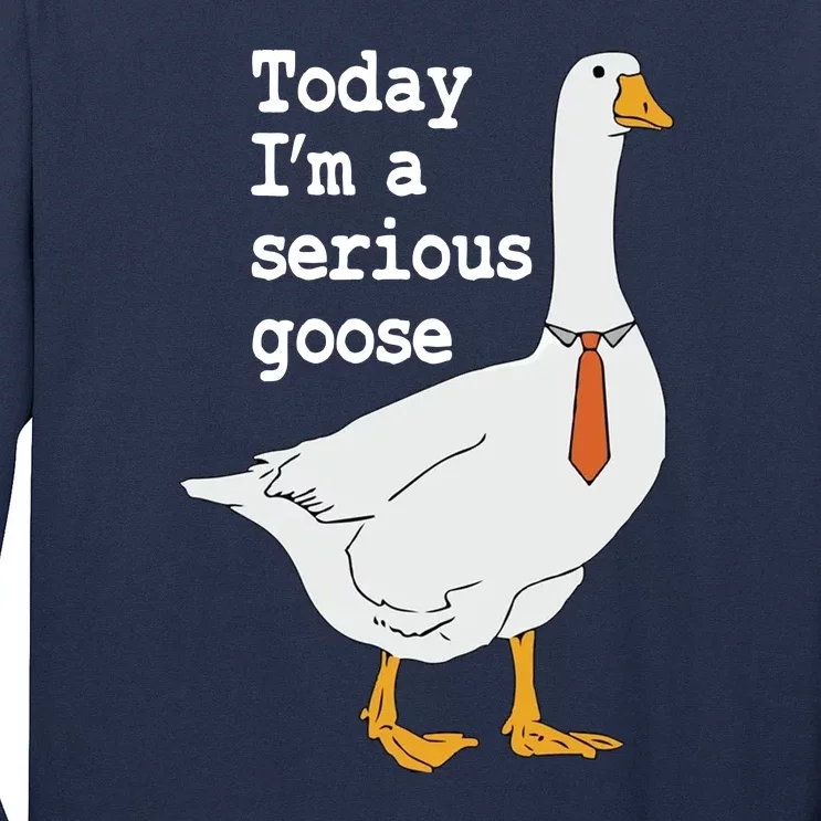 Today Im A Serious Goose Silly Humor Long Sleeve Shirt