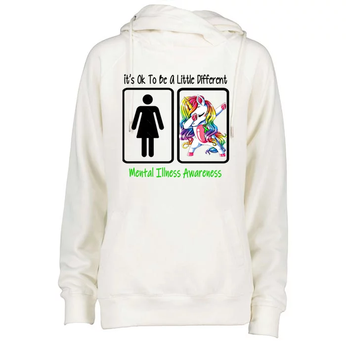 Tal Illness Awareness It Is Ok To Be A Little Different Gift Womens Funnel Neck Pullover Hood