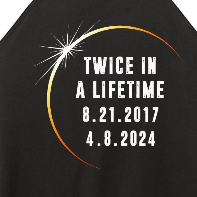 Twice In a Lifetime Total Solar Eclipse 2024 Women’s Perfect Tri Rocker Tank