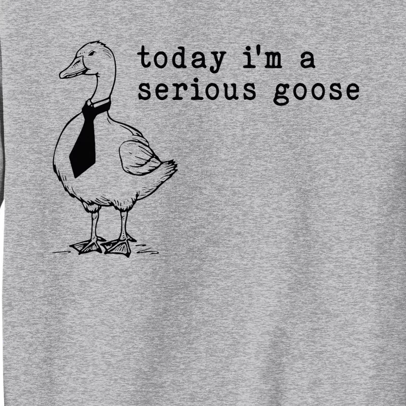 Today IM A Serious Goose Tall Sweatshirt