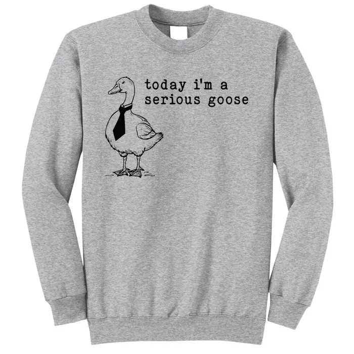 Today IM A Serious Goose Tall Sweatshirt