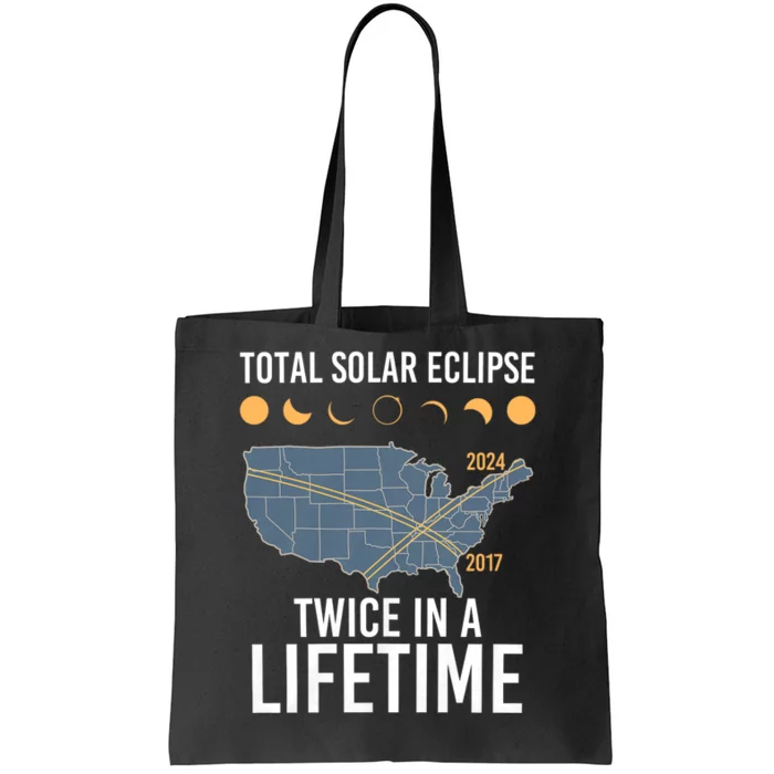 Twice In A Lifetime Solar Eclipse 2024 Total Eclipse Tote Bag