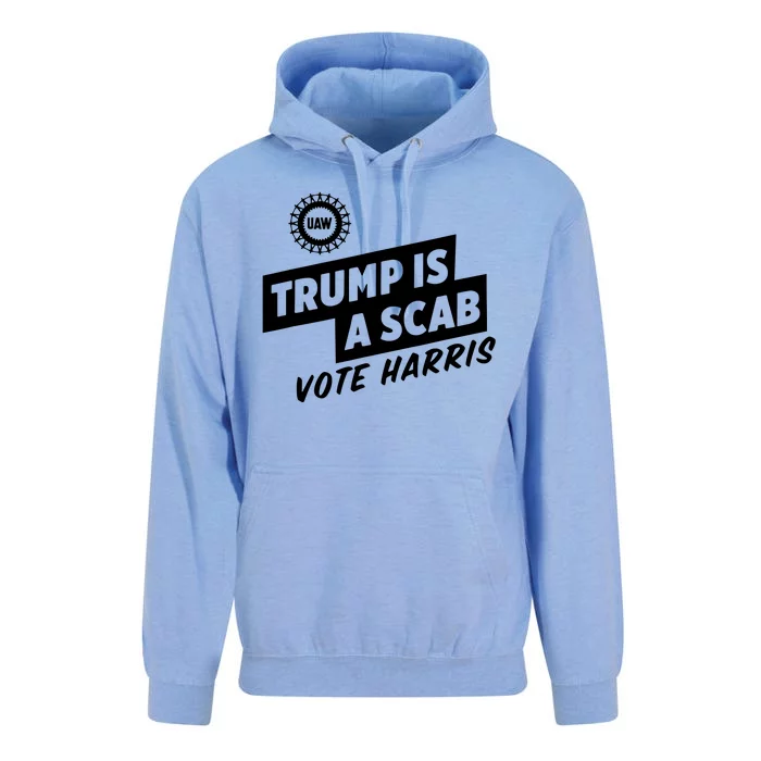 Trump Is A Scab Vote Harris Unisex Surf Hoodie