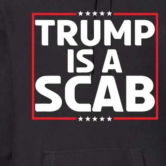 Trump Is A Scab Premium Hoodie