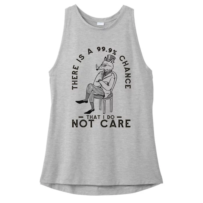 There Is A 99% Chance That I Do Not Care Funny Ladies Tri-Blend Wicking Tank