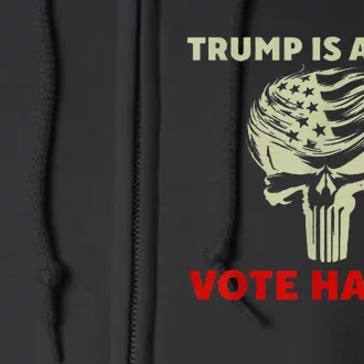 Trump Is A Scab Vote Harris Waltz New Way Move Forward Flag Full Zip Hoodie