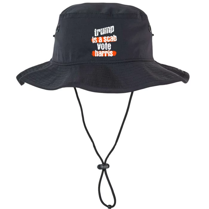 Trump Is A Scab Vote Harris 2024 Funny Legacy Cool Fit Booney Bucket Hat