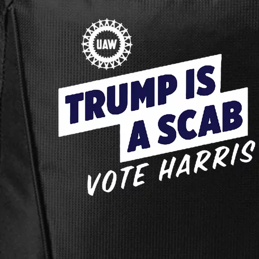 Trump Is A Scab Vote Harris 2024 City Backpack