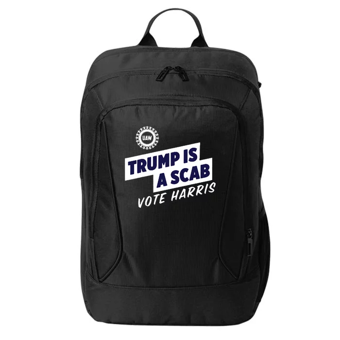 Trump Is A Scab Vote Harris 2024 City Backpack