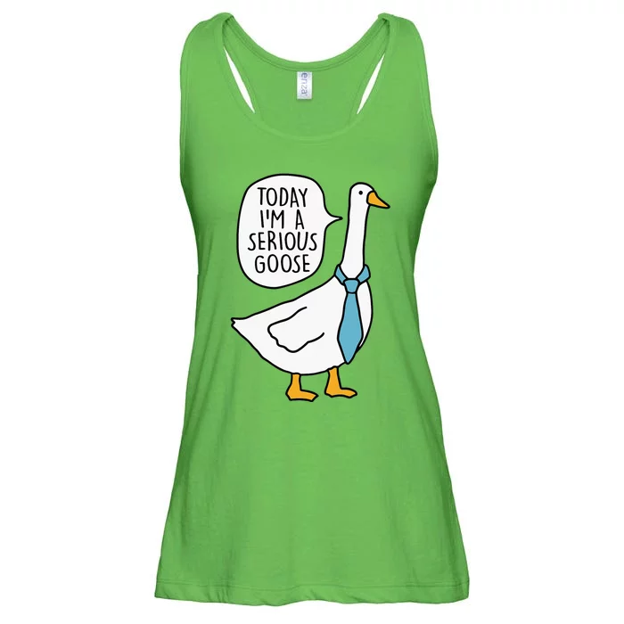 Today IM A Serious Goose Ladies Essential Flowy Tank