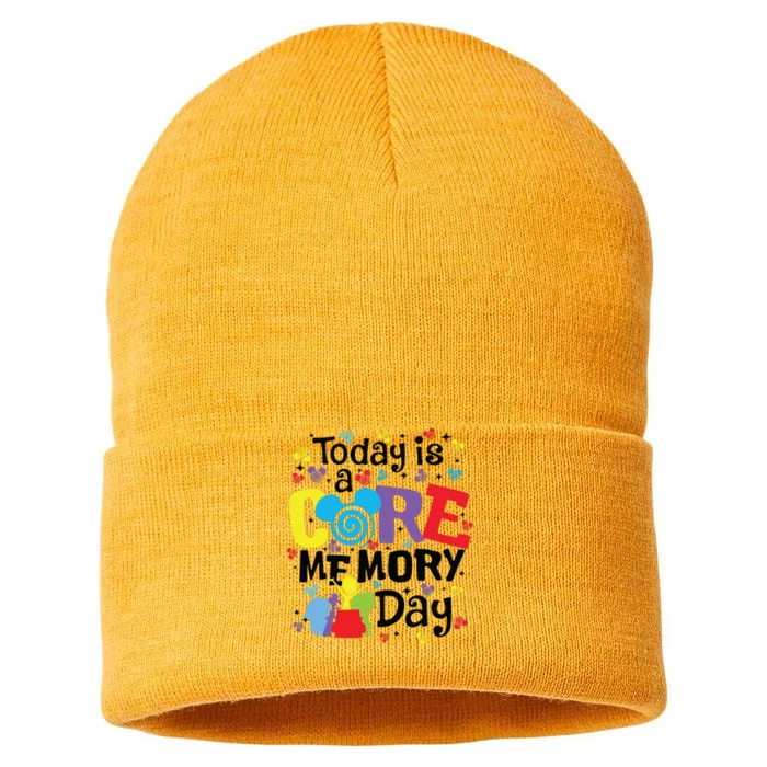 Today Is A Core Memory Day Funny Emotions Out Sustainable Knit Beanie