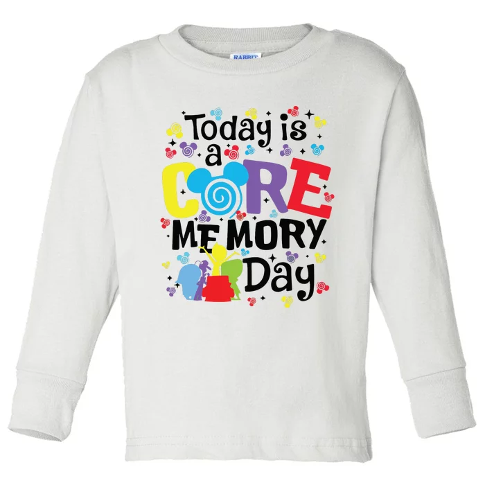 Today Is A Core Memory Day Funny Emotions Out Toddler Long Sleeve Shirt