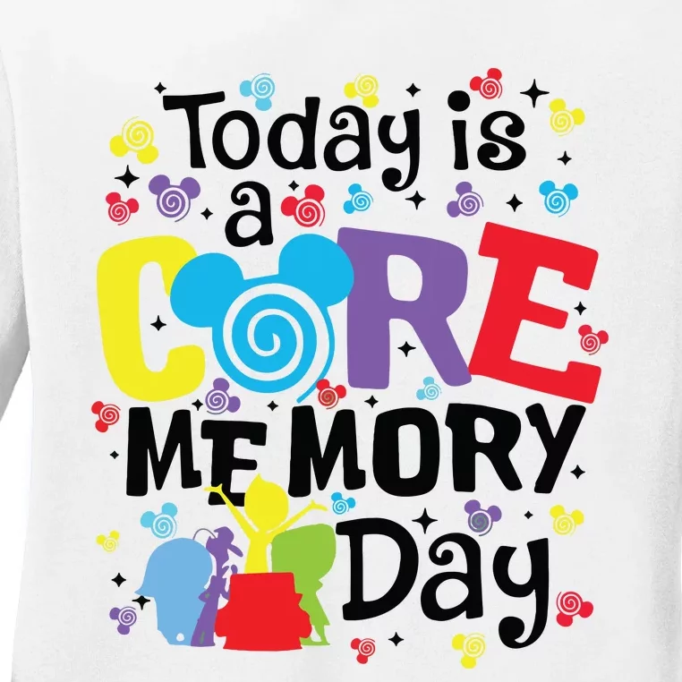 Today Is A Core Memory Day Funny Emotions Out Ladies Long Sleeve Shirt