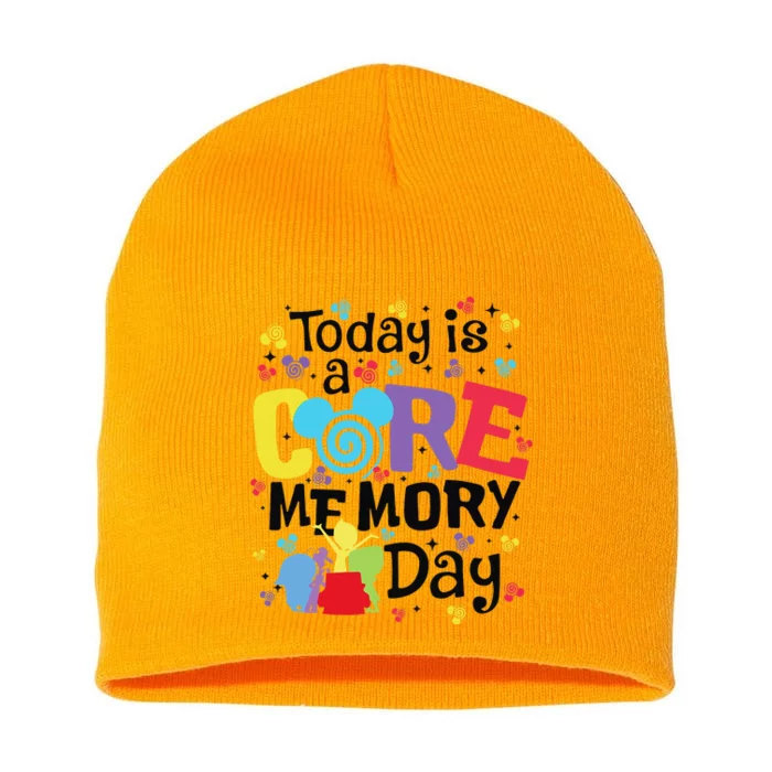 Today Is A Core Memory Day Funny Emotions Out Short Acrylic Beanie