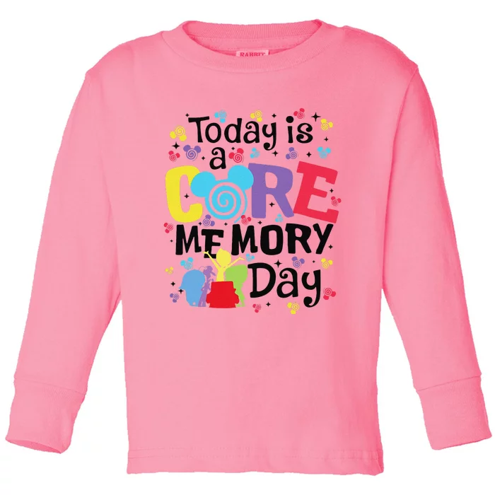 Today Is A Core Memory Day Funny Emotions Out Toddler Long Sleeve Shirt