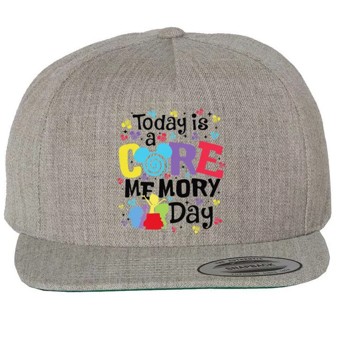 Today Is A Core Memory Day Funny Emotions Out Wool Snapback Cap