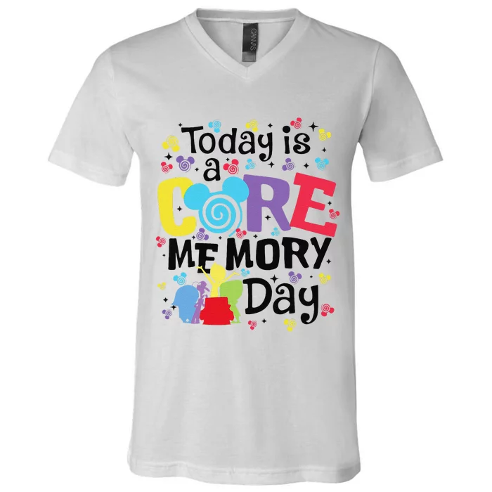 Today Is A Core Memory Day Funny Emotions Out V-Neck T-Shirt